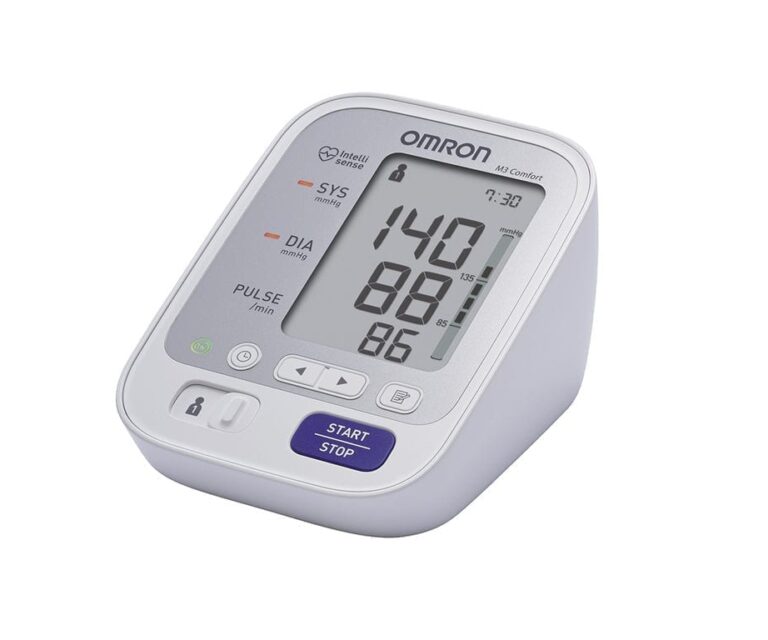 Alternative view of Omron M3 bloeddrukmeter (model 2015 - 2019)