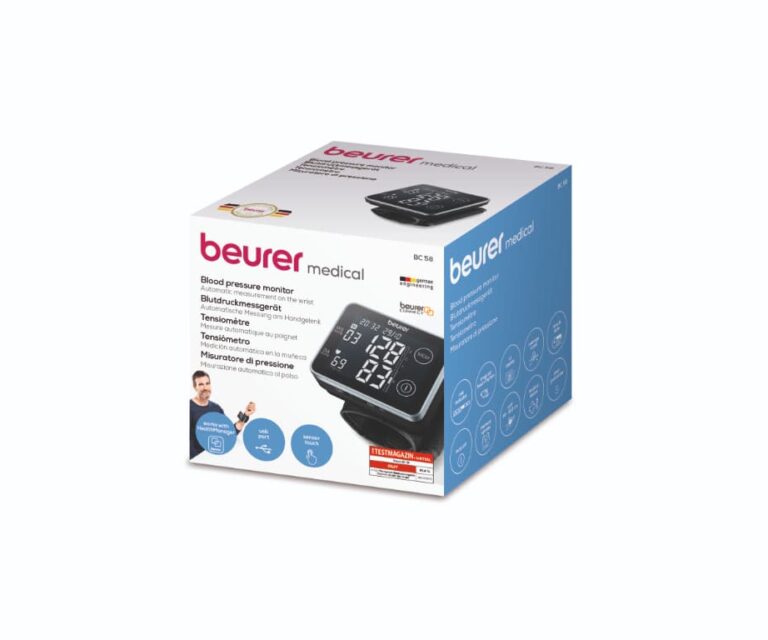 Alternative view of Beurer BC 58 touchscreen polsbloeddrukmeter met PC verbinding