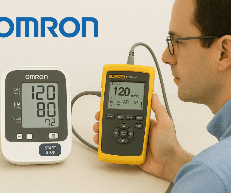 Nakijken en ijken Omron bloeddrukmeter inclusief keuringrapport en verzending
