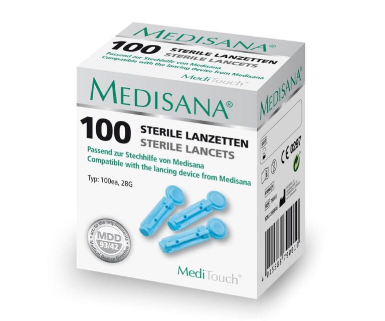 Alternative view of Medisana MediTouch 2 lancetten 28G/blauw (100 stuks)