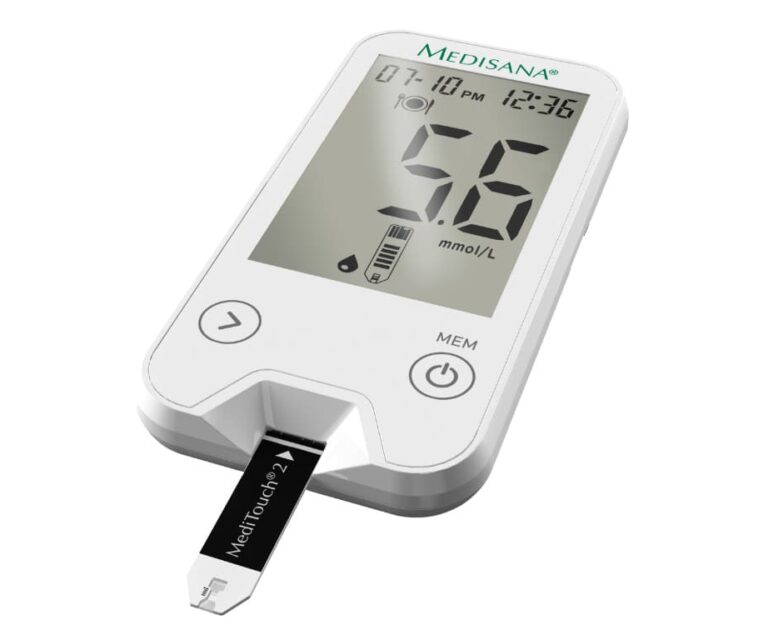 Alternative view of Medisana MediTouch 2 mmol/l glucosemeter