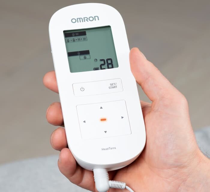 Alternative view of Omron HeatTens elektrodentherapie