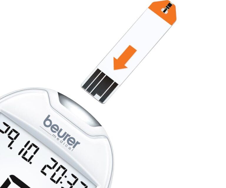 Alternative view of Beurer GL 44 mmol/l glucosemeter (wit)