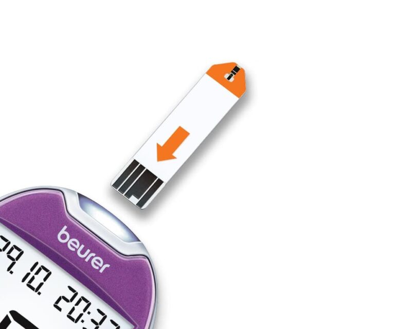 Alternative view of Beurer GL 44 mmol/l glucosemeter (paars)