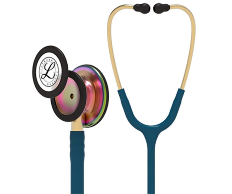 Littmann Classic III Special Edition stethoscoop 5807 (Caribisch blauw met regenboog borststuk)
