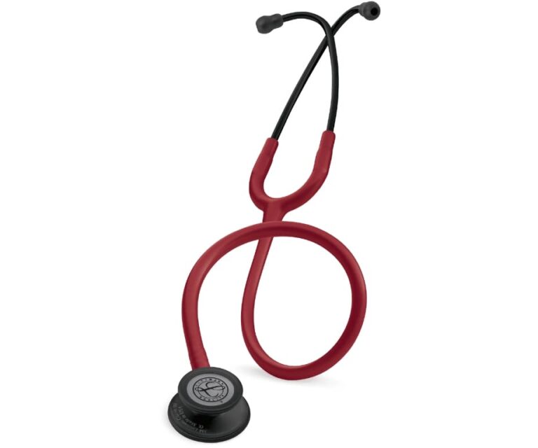 Alternative view of Littmann Classic III Special Edition stethoscoop 5868 (bordeaux rood met zwart borststuk)