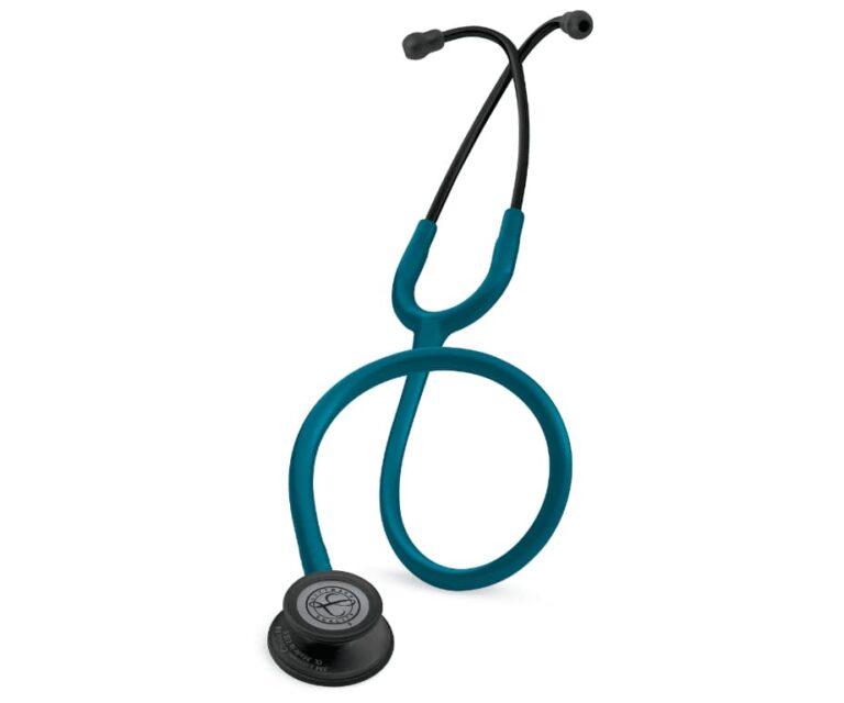 Alternative view of Littmann Classic III Special Edition stethoscoop 5869 (Caribisch blauw met zwart borststuk)