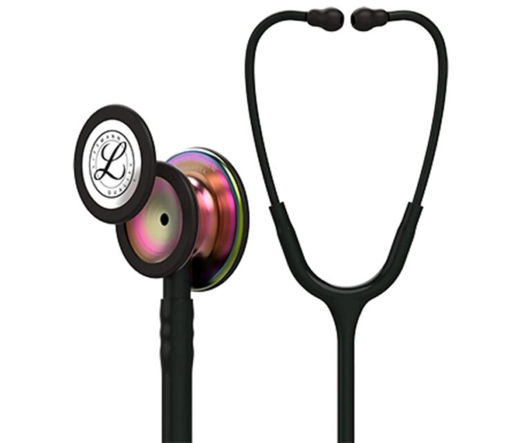 Littmann Classic III Special Edition stethoscoop 5870 (zwart met regenboog borststuk)