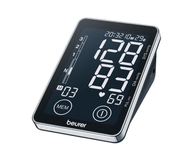 Alternative view of Beurer BM 58 bovenarm bloeddrukmeter met PC verbinding