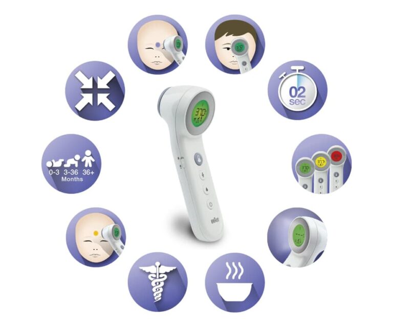 Alternative view of Braun BNT400WE contactloos + contact voorhoofdthermometer met Age Precision® (wit)