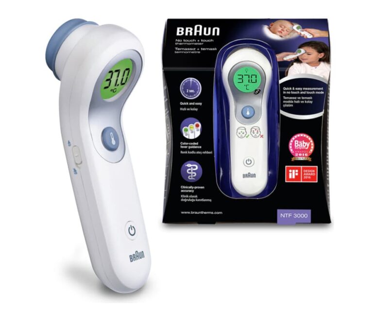 Braun NTF3000WE contactloos + contact voorhoofdthermometer