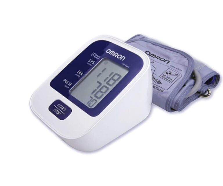 Alternative view of Omron M2 Basic bloeddrukmeter (model 2015 – 2019)