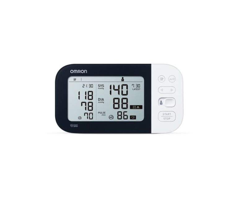Alternative view of Omron M7 Intelli IT AFib bovenarm bloeddrukmeter (model 2020 - 2023)