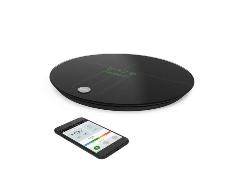 Alternative view of QardioBase 2 weegschaal (Volcanic Black)