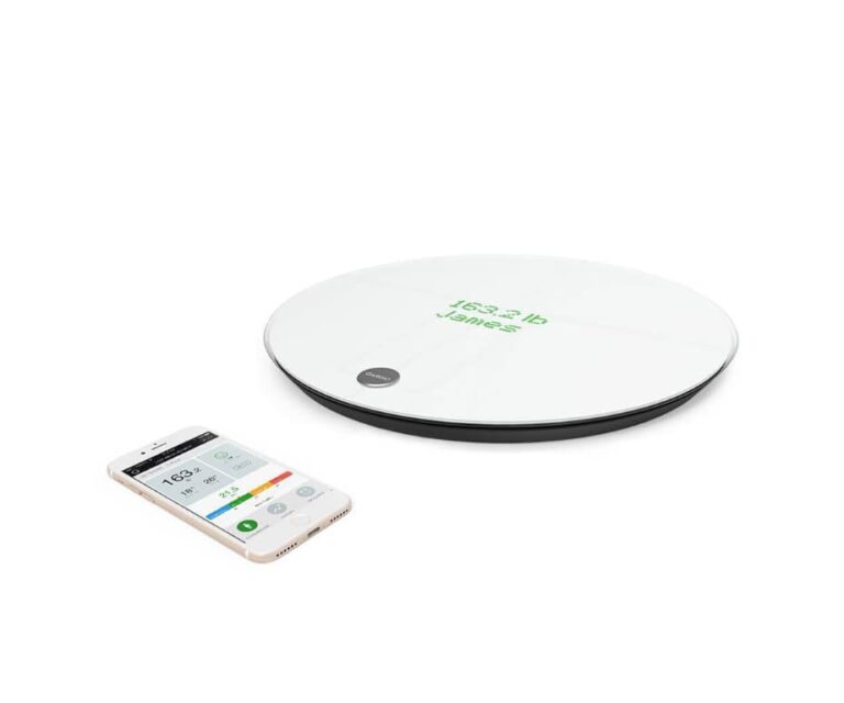 Alternative view of QardioBase 2 weegschaal (Arctic White)