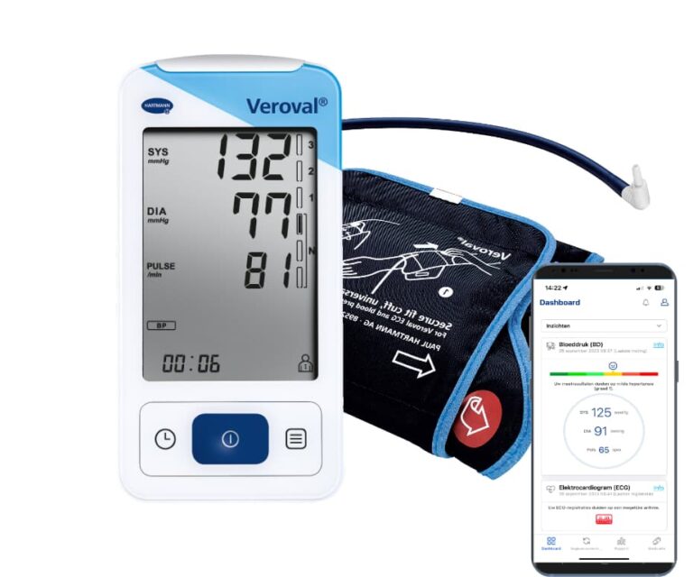 Hartmann Veroval® Elektrocardiogram (ECG) en bovenarm bloeddrukmeter