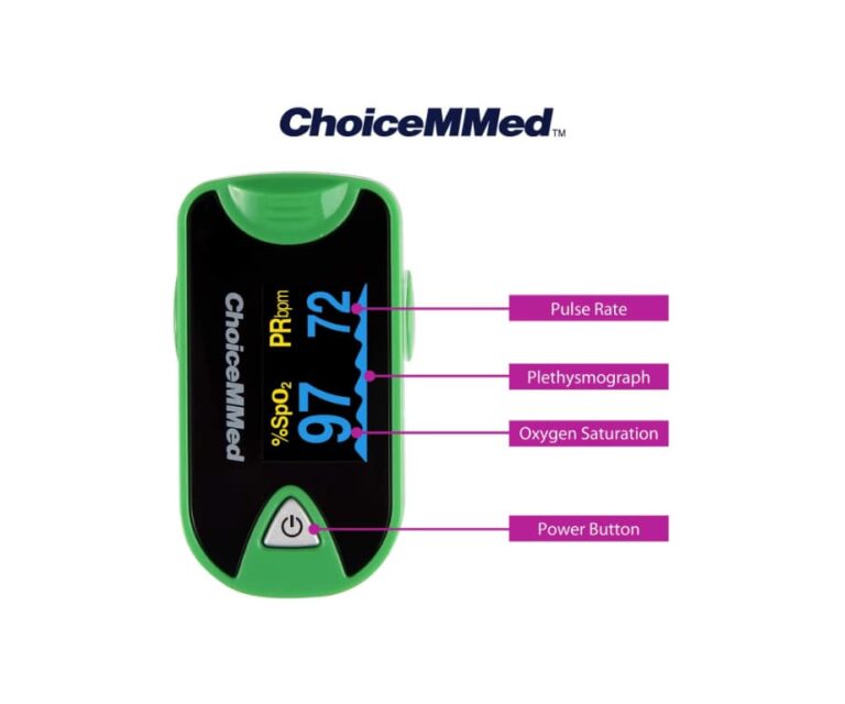 Alternative view of ChoiceMMed OxyWatch MD300C26 saturatiemeter