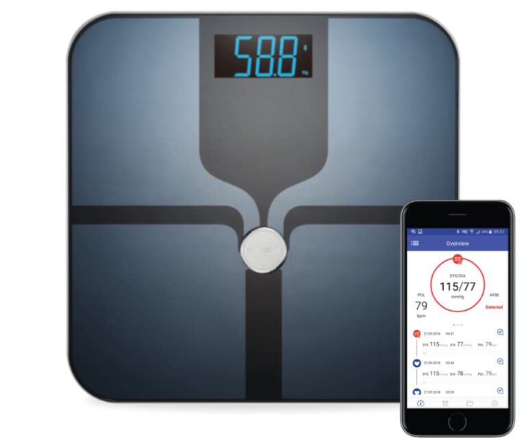 Microlife WS 200 BT lichaamsanalyse weegschaal met smartphone verbinding