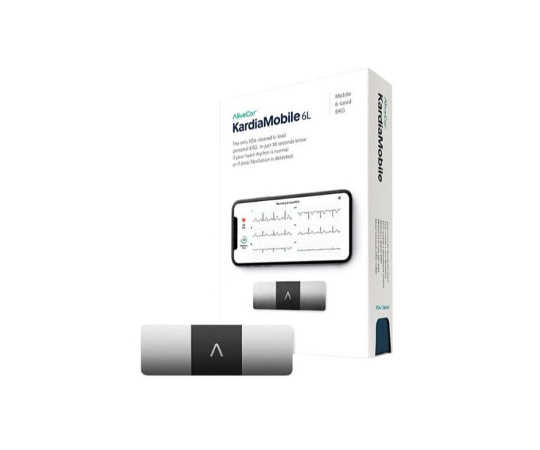 Alternative view of AliveCor KardiaMobile 6-kanaals ECG-apparaat – Snel een Hartfilmpje maken – Detecteert Atriumfibrilleren