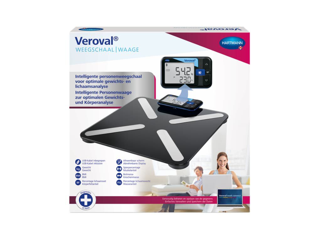 Doos van de Hartmann Veroval® Intelligente personenweegschaal