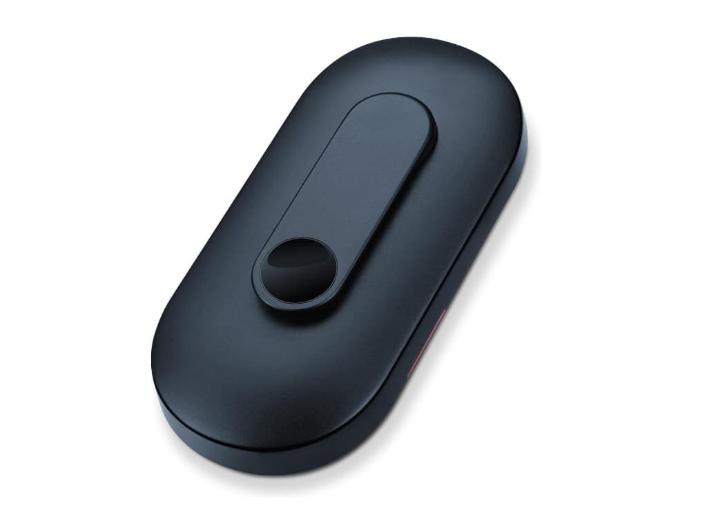 Achterkant van de Beurer EM 59 EMS/TENS-apparaat met warmtetherapie