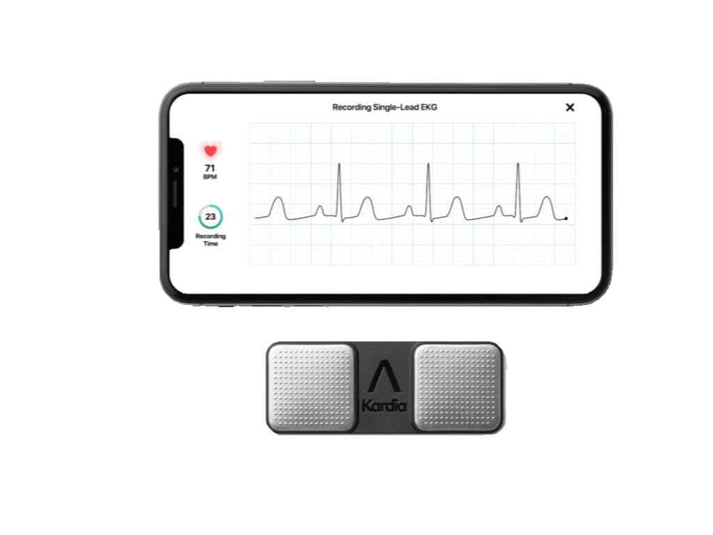 AliveCor KardiaMobile 1-kanaal ECG-apparaat - snel een hartfilmpje maken - detecteert atriumfibrilleren - Afbeelding 3