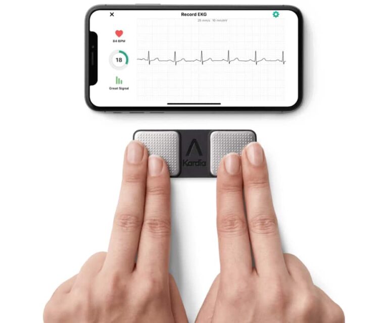 AliveCor KardiaMobile 1-kanaal ECG-apparaat - Snel een Hartfilmpje maken - Detecteert Atriumfibrilleren