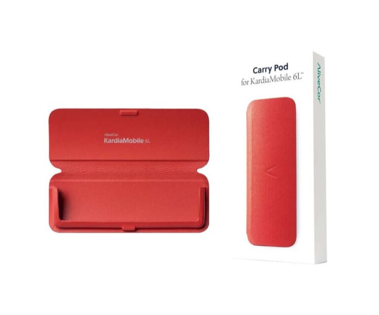 Alternative view of AliveCor Carry Pod (beschermhoes) voor KardiaMobile 6L ECG (rood)