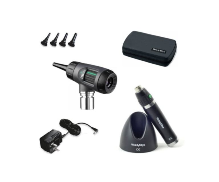 Accessoires van de Welch Allyn MacroView 3,5V LED otoscoop met oplaadstation en opbergetui