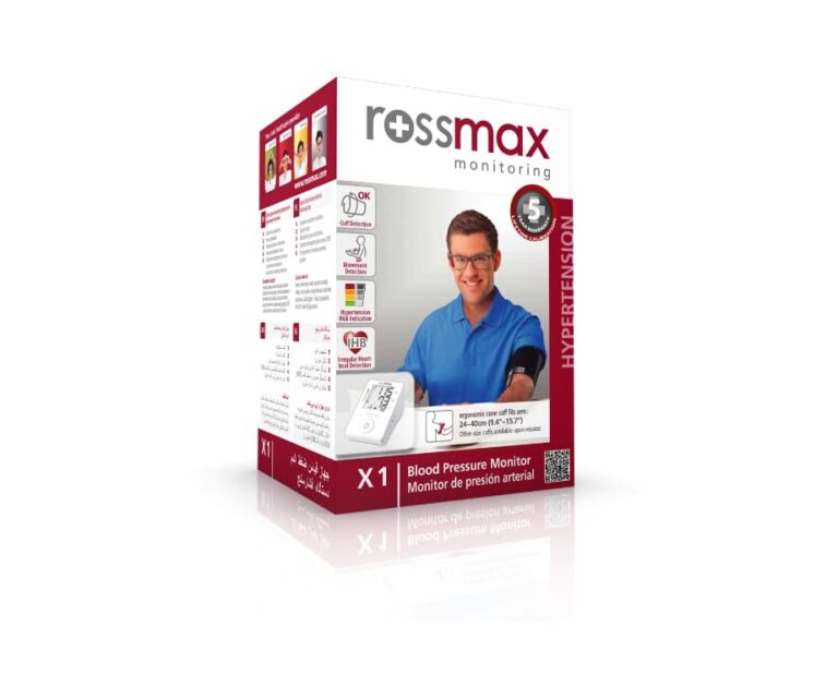 Alternative view of Rossmax X1 bovenarm bloeddrukmeter