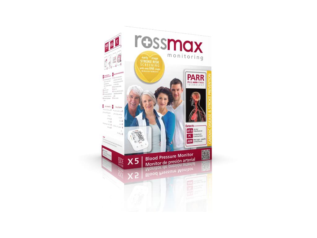 Rossmax X5 bovenarm bloeddrukmeter met boezemfibrilleren (AFib) detectie - Afbeelding 2