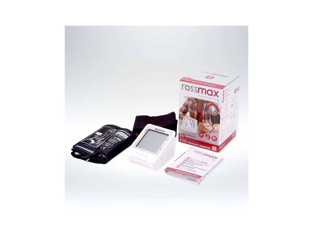 Rossmax Z1 bovenarm bloeddrukmeter met accessoires en doos