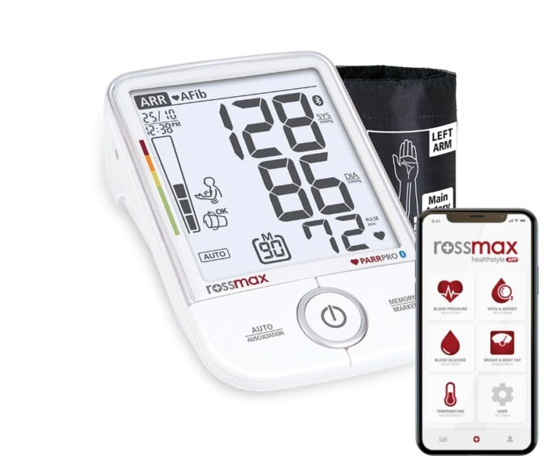 Rossmax X9 BT professionele bovenarm bloeddrukmeter met boezemfibrilleren (AFib) detectie en smartphone verbinding