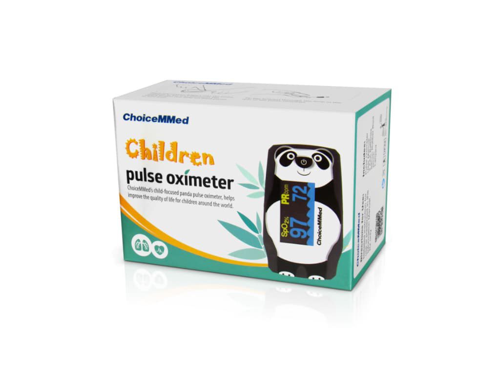 ChoiceMMed OxyWatch MD300C55 kindersaturatiemeter Panda beer - Afbeelding 3