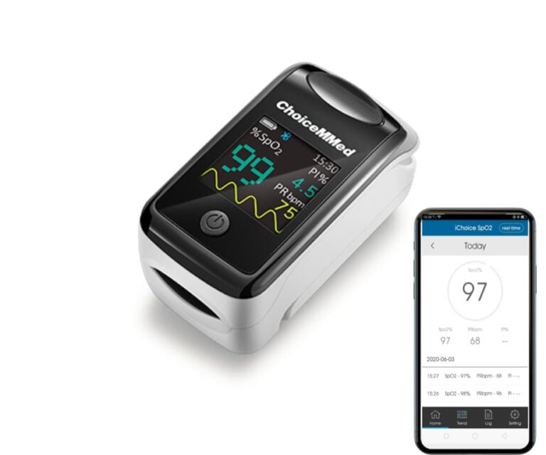 ChoiceMMed MD300CI218 Bluetooth professionele pulse oximeter met smartphone verbinding