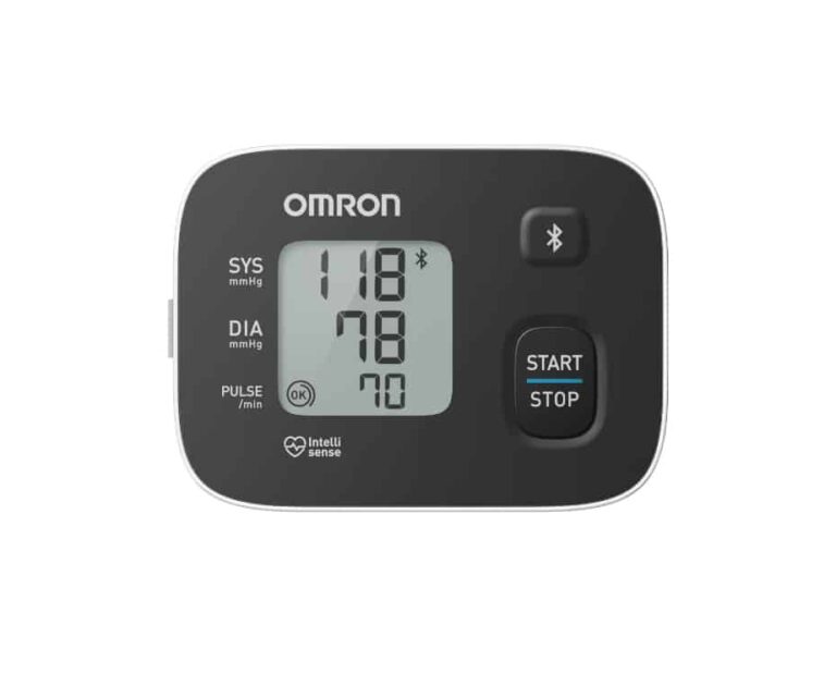 Alternative view of Omron RS3 Intelli IT polsbloeddrukmeter met smartphone verbinding