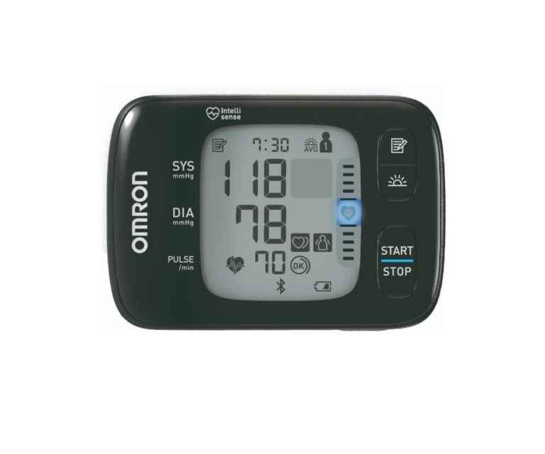 Alternative view of Omron RS7 Intelli IT polsbloeddrukmeter met smartphone verbinding