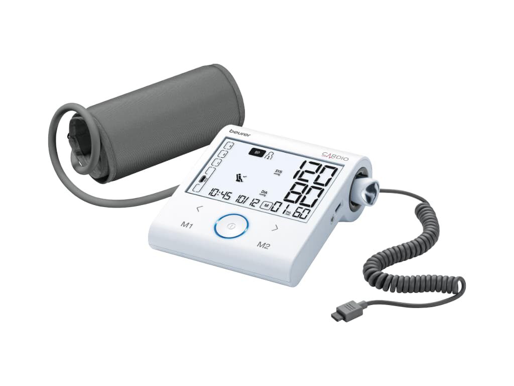 Beurer BM 96 Cardio 1-kanaals ECG en bovenarm bloeddrukmeter met manchet