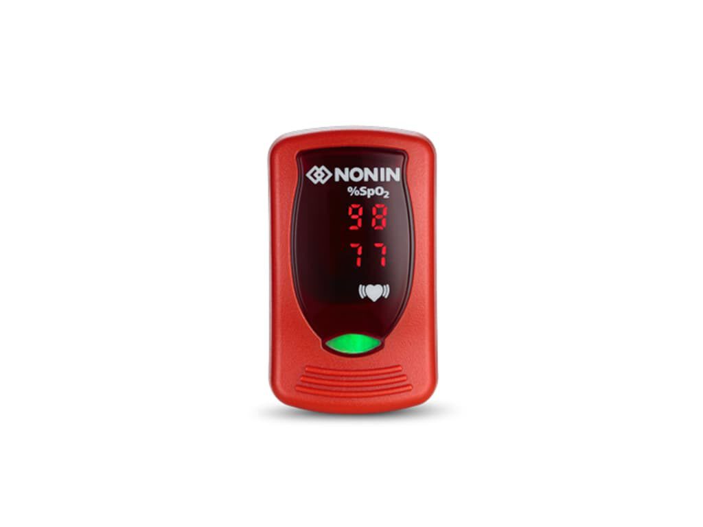 Nonin Onyx Vantage 9590 vingerpulsoximeter (rood) - Afbeelding 2
