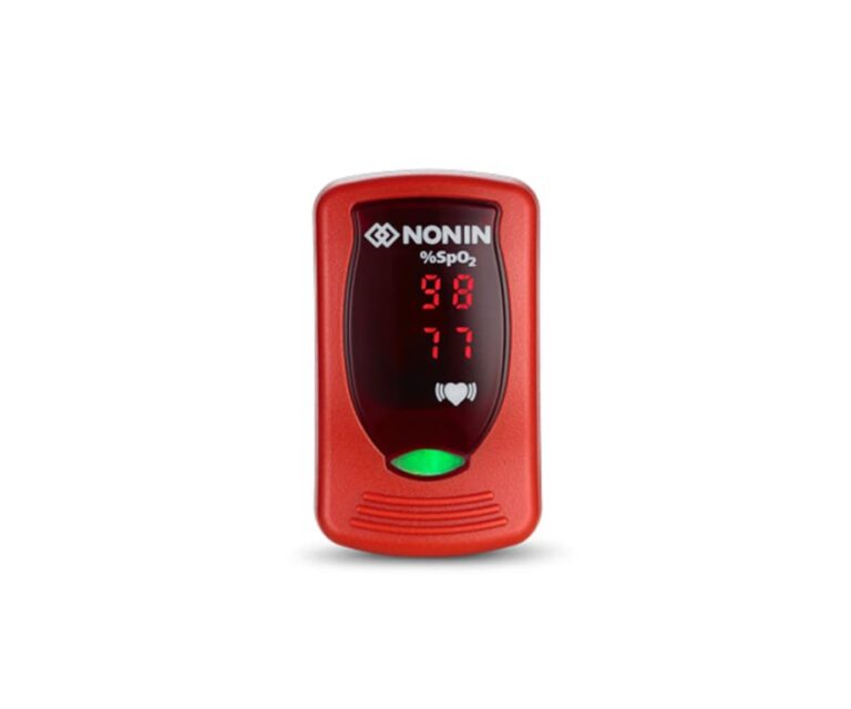 Alternative view of Nonin Onyx Vantage 9590 vingerpulsoximeter (rood)