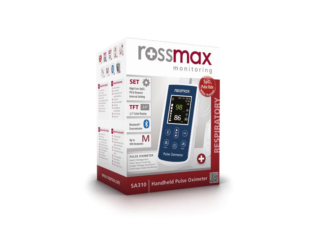 Rossmax SA310 handheld pulsoximeter met smartphoneverbinding - Afbeelding 2
