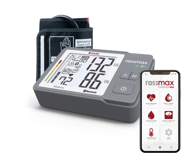 Rossmax Z5 bovenarm bloeddrukmeter met boezemfibrilleren (AFib) detectie en smartphone verbinding