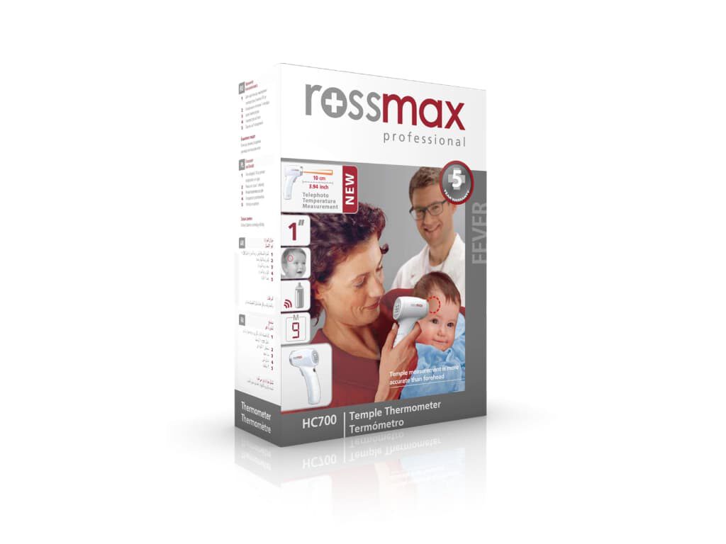 Doos van de Rossmax HC700 BT contactloze thermometer