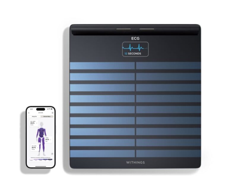 Alternative view of Withings Body Scan Zwart met 6-kanaals ECG en AFib-detectie