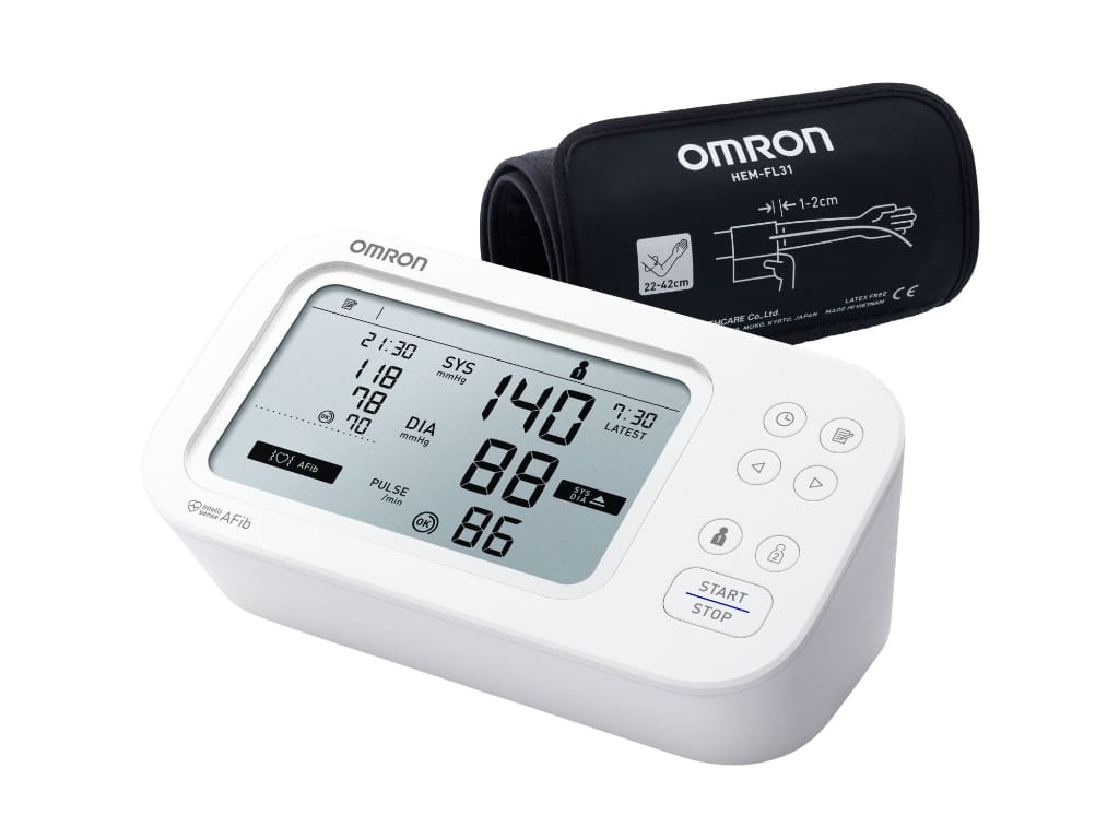 Omron M6 Comfort AFib bovenarm bloeddrukmeter (nieuwste model)