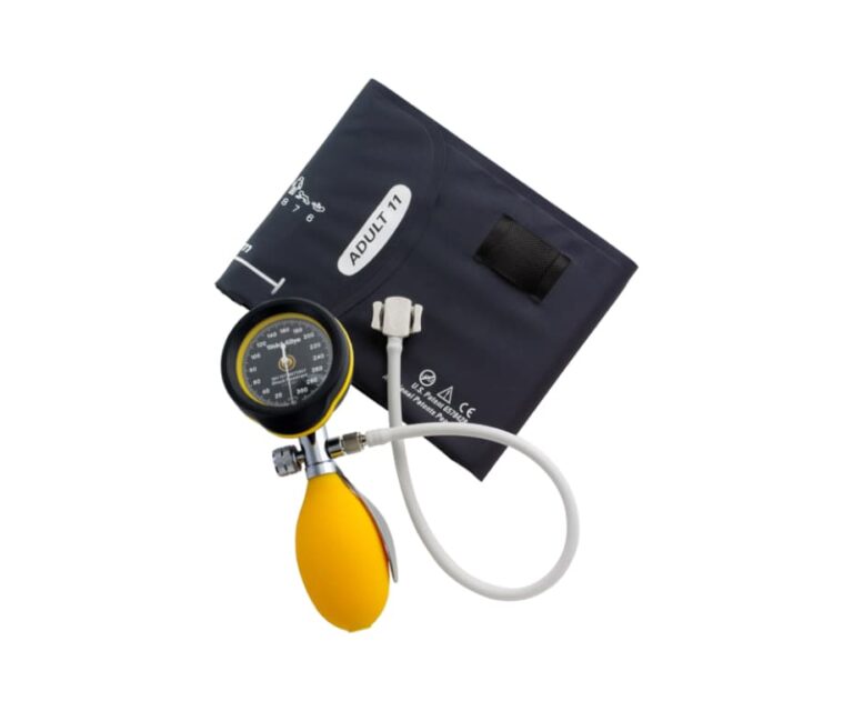 Welch Allyn DuraShock DS55 FlexiPort professionele handmatige bloeddrukmeter (geel)