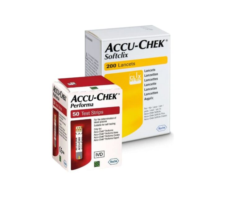 Accu-Chek Performa teststrips (50 stuks) + Accu-Chek Softclix lancetten (200 stuks)