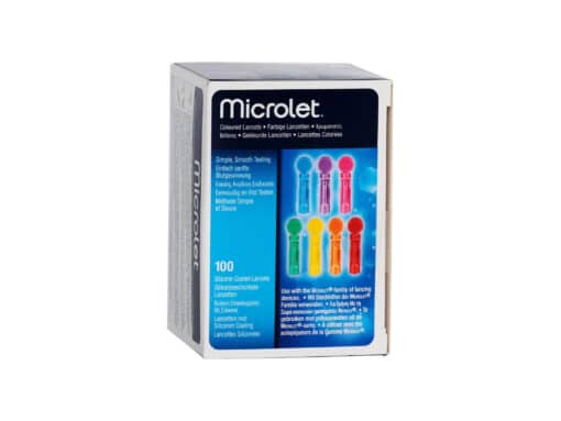 Ascensia (Bayer) Microlet gekleurde lancetten (100 stuks)