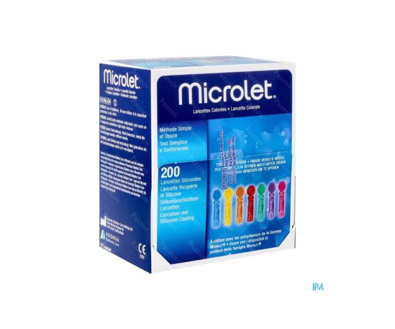 Ascensia (Bayer) Microlet gekleurde lancetten (200 stuks)