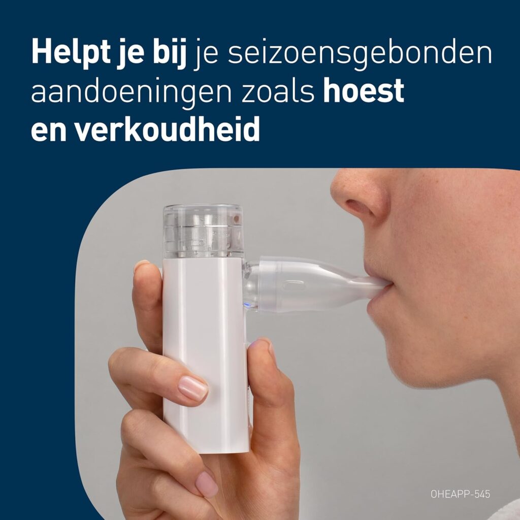 Omron Mini Air 360P-E draagbare lichtgewicht mesh vernevelaar - Afbeelding 9